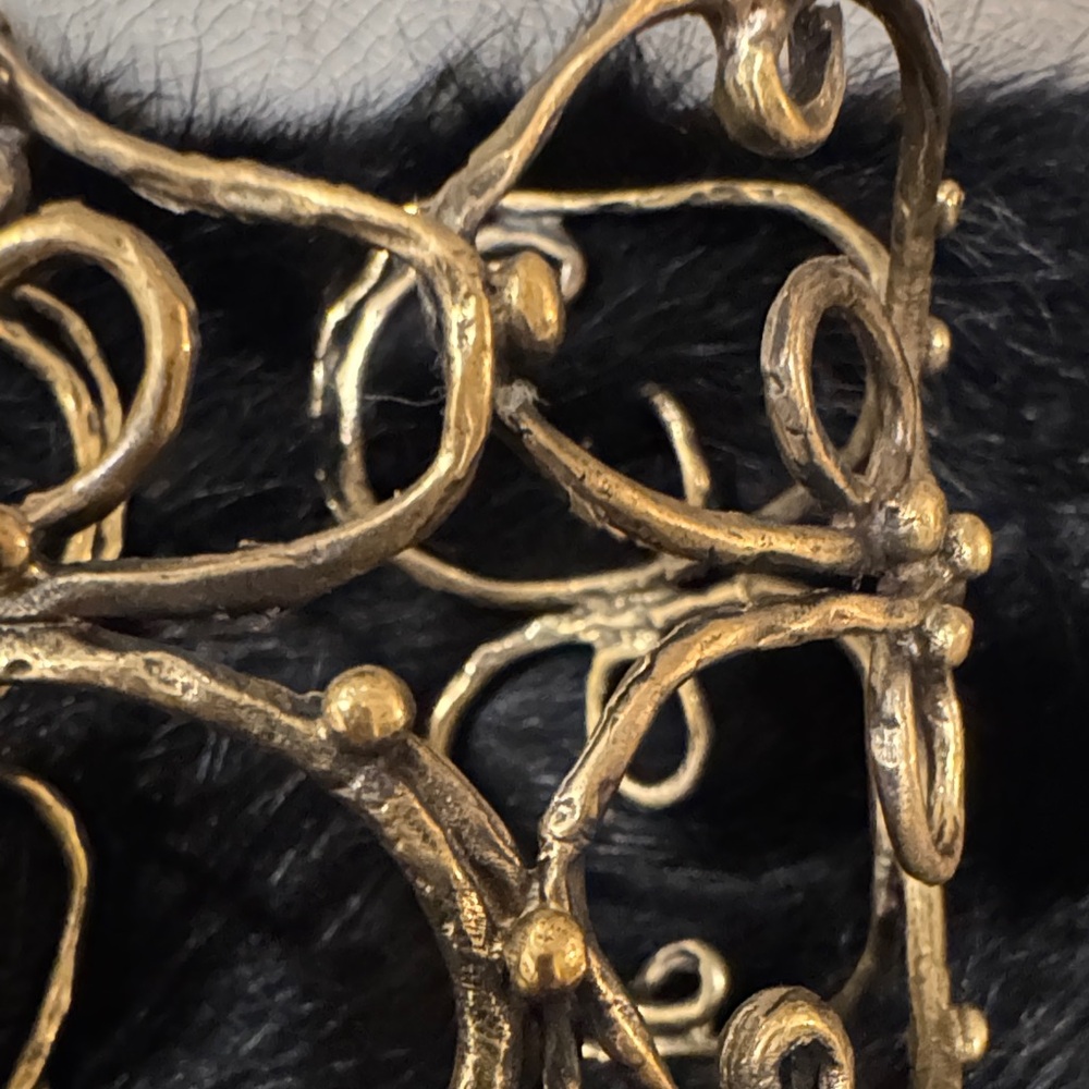 Gold Statement Cuff Bracelet - image 5